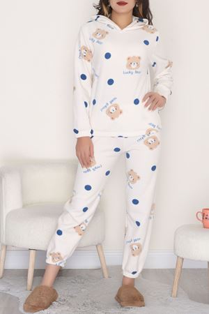 Kapşonlu Polar Takım Kremayı - 344.1287.