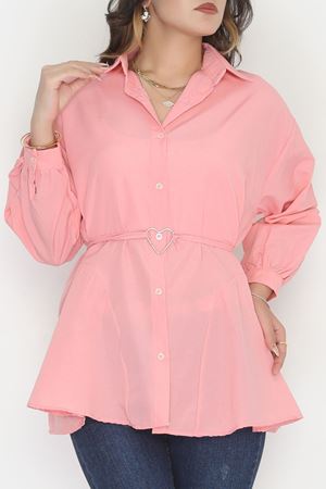 Kalp Detay Tunik Pembe - 43562.1949.
