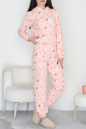 Kapşonlu Polar Takım Pudra - 344.1287.