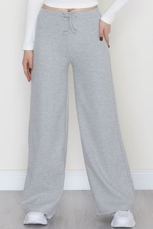 Şardonlu Selanik Kumaş Pantolon Gri - 51066.1837.