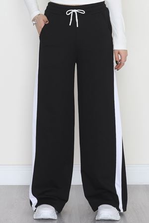 2 İplik Şeritli Eşofman Altı Siyah - 52050.1857.