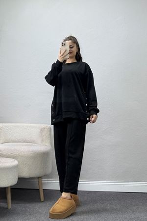 Çıt Çıtlı İkili Takım Siyah - 4128.1247.