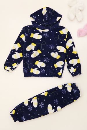 4-10 Yaş Polar Kapşonlu İkili Takım Lacisarı - 52076.1776.