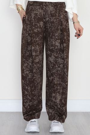Ters Pile Desenli Pantolon Kahve - 4081.1247.