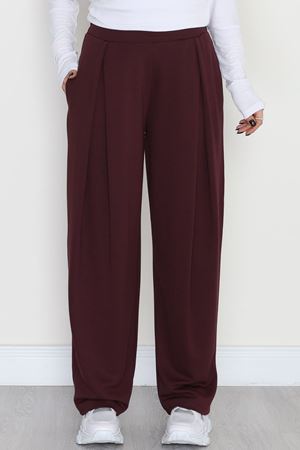 Ters Pileli Oysho Pantolon Mürdüm - 4082.1247.