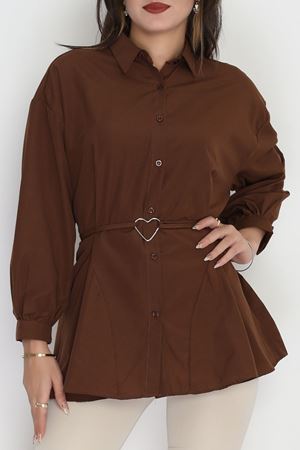 Kalp Detay Tunik Kahve - 43562.1949.