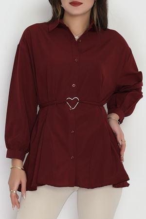 Kalp Detay Tunik Bordo - 43562.1949.