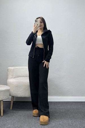 Yanları Biyeli İkili Takım Siyah - 42734.1871.