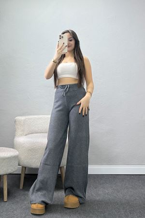 Şardonlu Selanik Kumaş Pantolon Antrasit - 51066.1837.