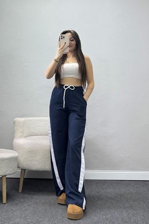 2 İplik Şeritli Eşofman Altı Lacivert - 52050.1857.