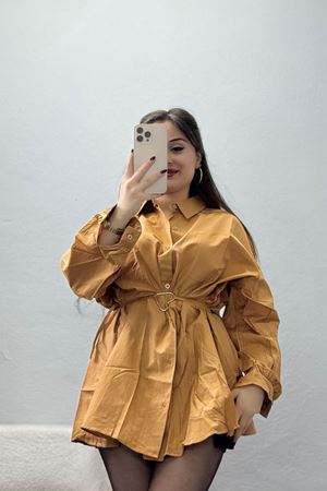 Kalp Detay Tunik Camel - 43562.1949.