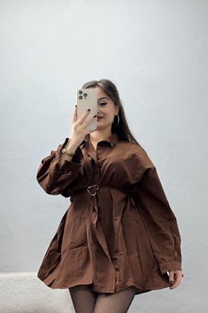 Kalp Detay Tunik Kahve - 43562.1949.