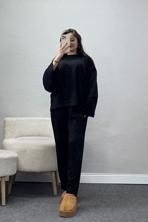 Havuç Pantolonlu Takım Siyah - 4127.1247.