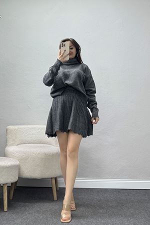 Etekli Triko Takım Antrasit - 8080.1247.