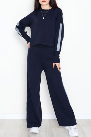 Denim Detay Triko Takım Lacivert - 51087.1765.