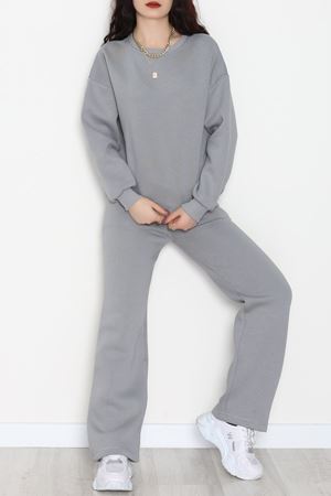 Üç İplik Eşofman Takımı Füme - 70779.1878.