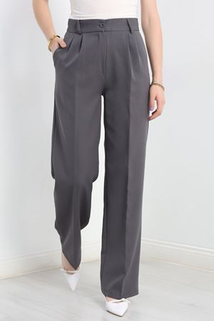 Tek Düğme Palazzo Pantolon Füme - 90022.1397.