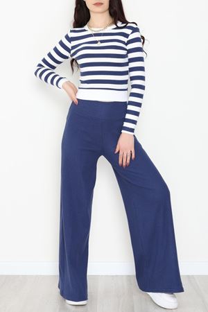 Bisiklet Yaka Raporlu İnterlok Takım Lacibeyaz - 42737.1567.