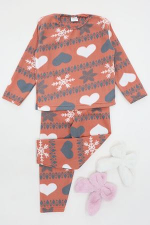 4-10 Yaş Polar İkili Takım Pudra - 52077.1776.