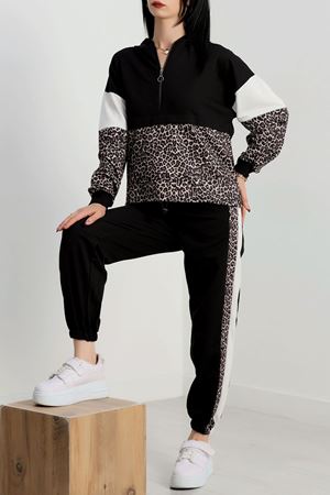 Parçalı Eşofman Takımı Siyahleo - 8122.1005.