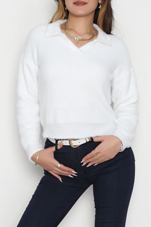 Yumuşak Dokulu Triko Ekru - 51109.1765.