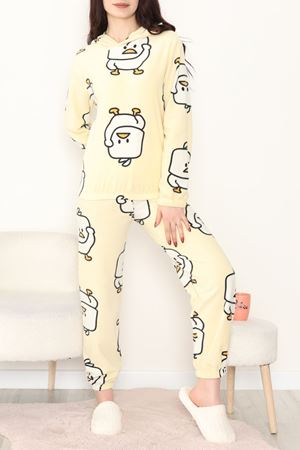 Kapşonlu Polar Takım Sarıördek - 344.1287.