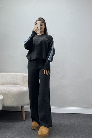 Denim Detay Triko Takım Antrasit - 51087.1765.