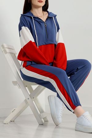 Parçalı Eşofman Takımı İndigokırmızı - 8122.1005.