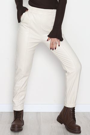 Önü Çımalı Jogger Pantolon Taş - 51210.1779.