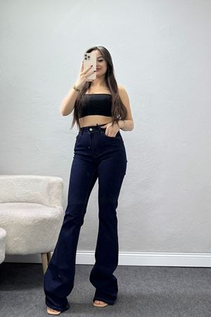 İspanyol Paça Kot Pantolon Koyulaci - 31649.1184.