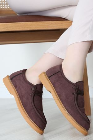 Termo Taban Bağcıklı Ayakkabı Süetkahve - 31651.1846.