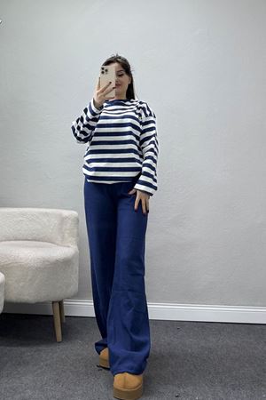 Bisiklet Yaka Raporlu İnterlok Takım Lacibeyaz - 42740.1567.