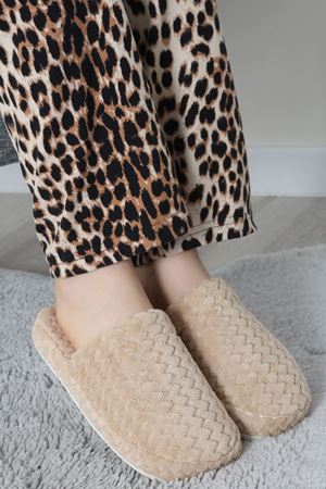 Peluş Ev Terliği Bej - 31475.264.