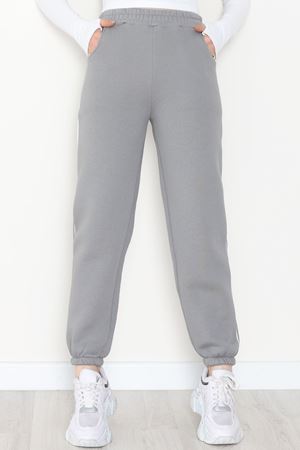 3 İplik Biyeli Eşofman Altı Antrasit - 30103.1878.