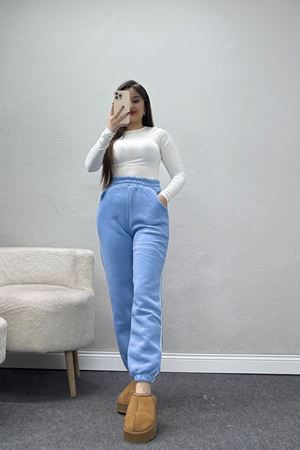 3 İplik Biyeli Eşofman Altı Bebemavi - 30103.1878.