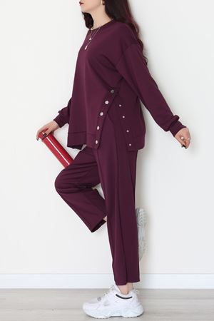 Çıt Çıtlı İkili Takım Mor - 4128.1247.