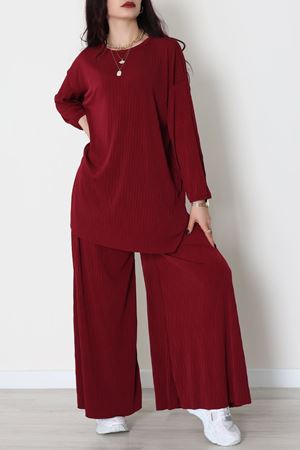 Sandy Crash Kumaş İkili Takım Bordo - 42667.1949.