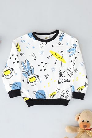 3-7 Yaş Çocuk Sweat Siyah - 225531.1576.