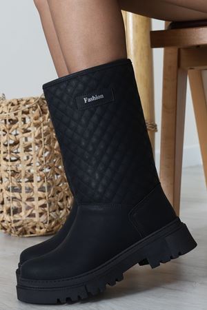 Kapitone Desenli Çizme Siyah - 31743.264.