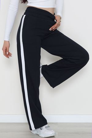 Şeritli 2 İplik Eşofman Altı Lacivert - 52103.1005.