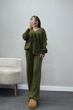 Akrilik Triko Takım Haki - 31065.1766.