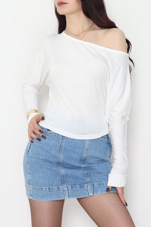 Kayık Yaka Viskon Body Ekru - 42777.599.