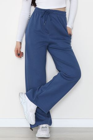 3 İplik Şardonlu Paça Stoperli Eşofman Altı İndigo - 52069.2113.