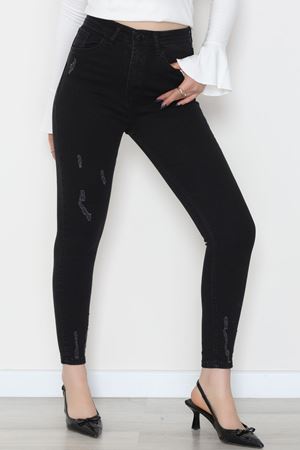 Dar Paça Kot Pantolon Siyah - 42701.2121.