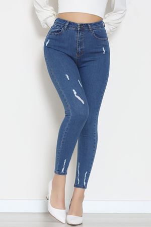 Dar Paça Kot Pantolon Açıkmavi - 42701.2121.