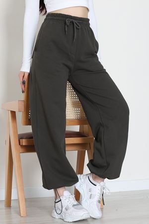 3 İplik Şardonlu Paça Stoperli Eşofman Altı Haki - 52069.2113.