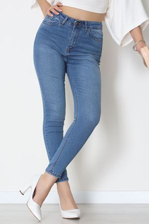 Dar Paça Kot Pantolon Mavi - 42704.2121.