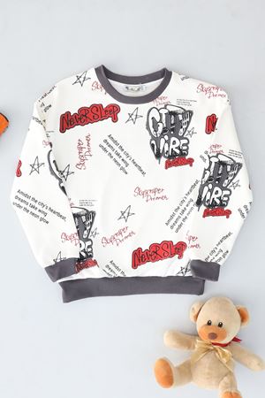 8-12 Yaş Çocuk Sweat Füme - 325545.1576.