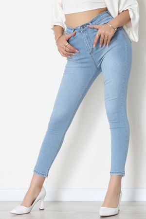 Dar Paça Kot Pantolon Buzmavi - 42704.2121.