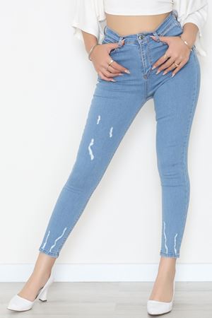 Dar Paça Kot Pantolon Buzmavi - 42701.2121.